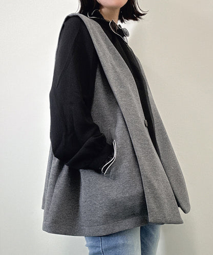 waist side gather gilet