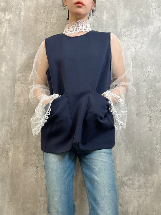 big pocket gilet