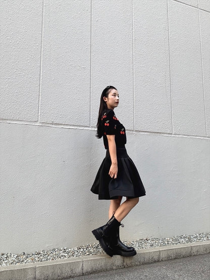 bonding flare mini skirt