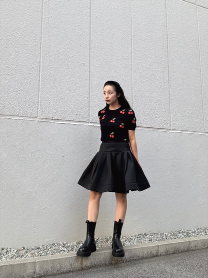 bonding flare mini skirt