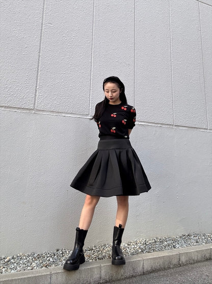 bonding flare mini skirt