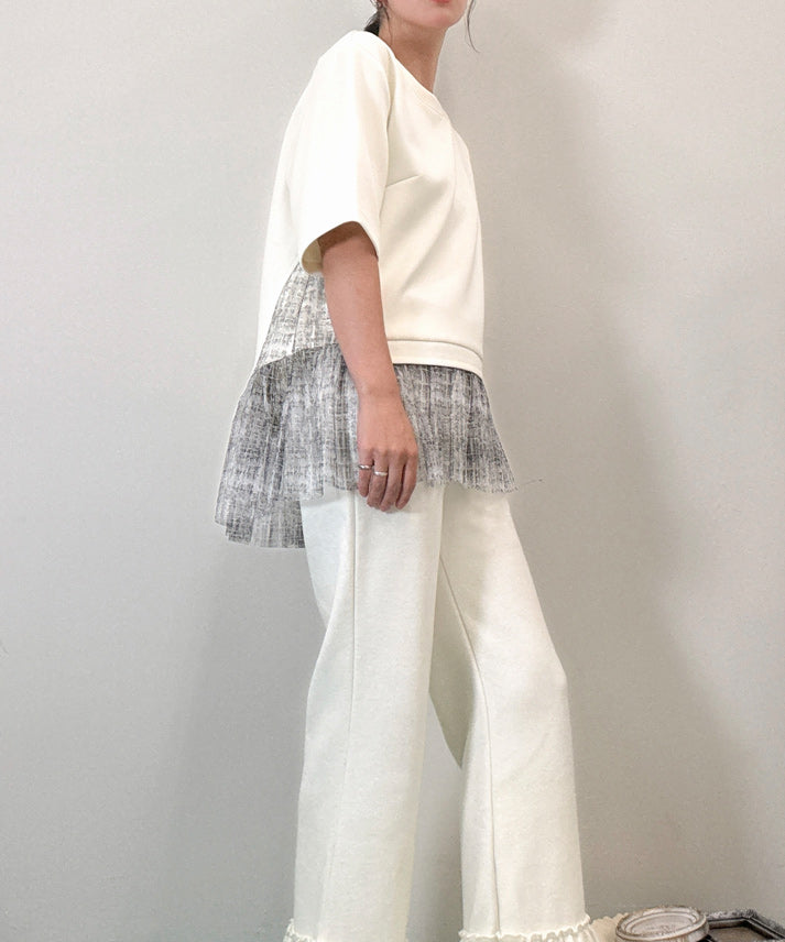 hem check frills cut and sew