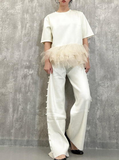 hem tulle cut and sew