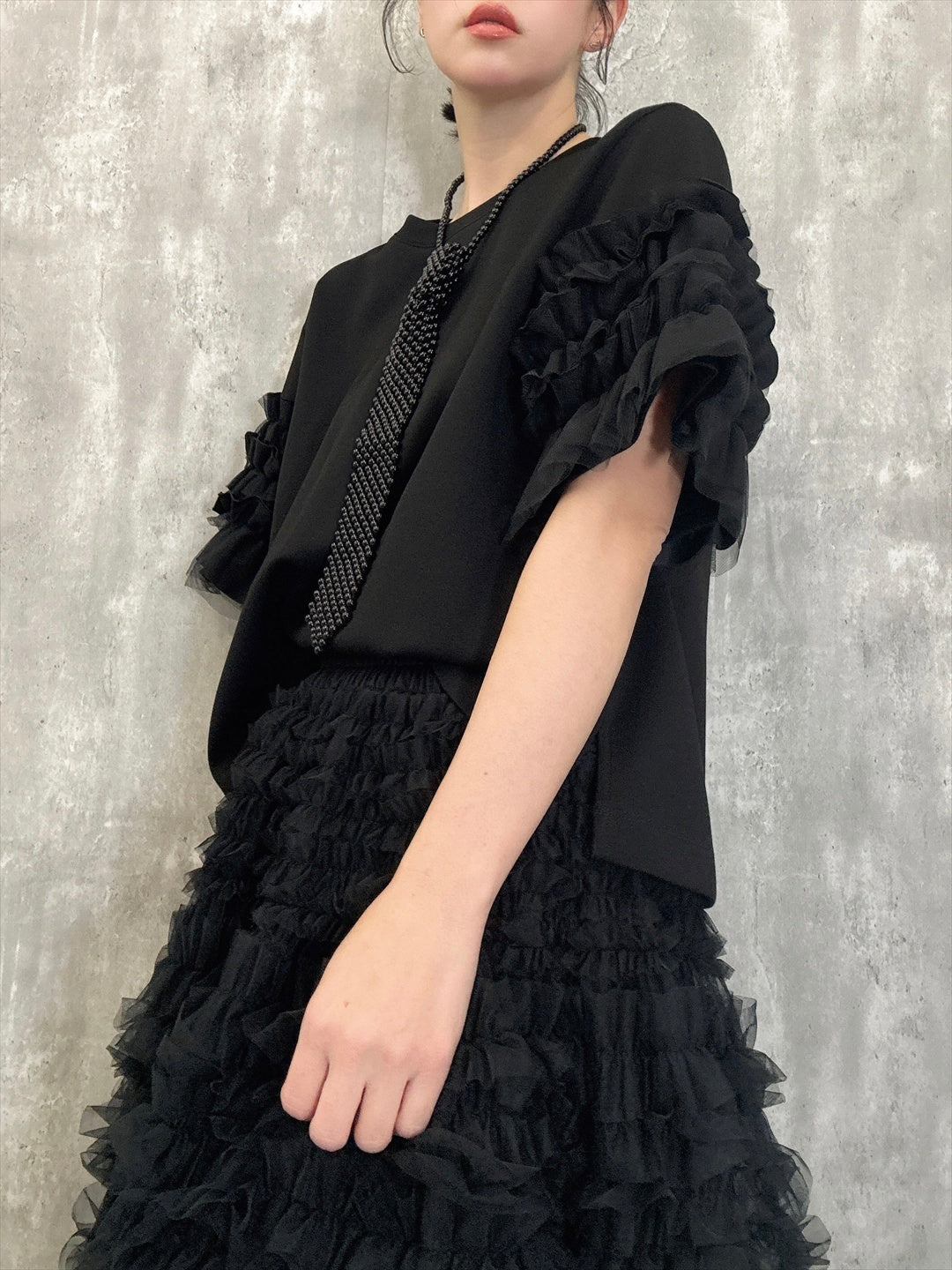 sleeve tulle cut and sew