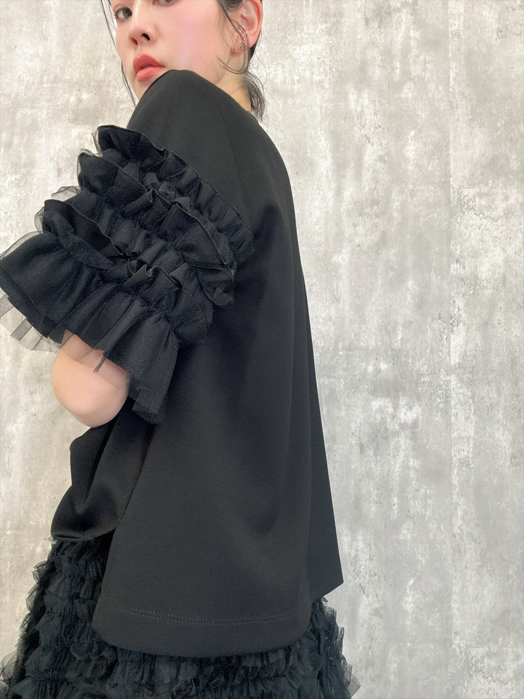 sleeve tulle cut and sew