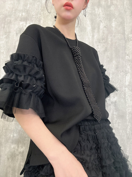 sleeve tulle cut and sew