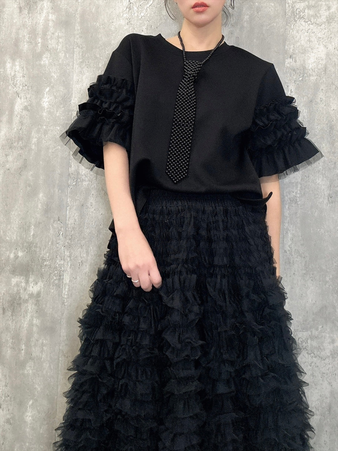 sleeve tulle cut and sew