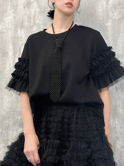 sleeve tulle cut and sew