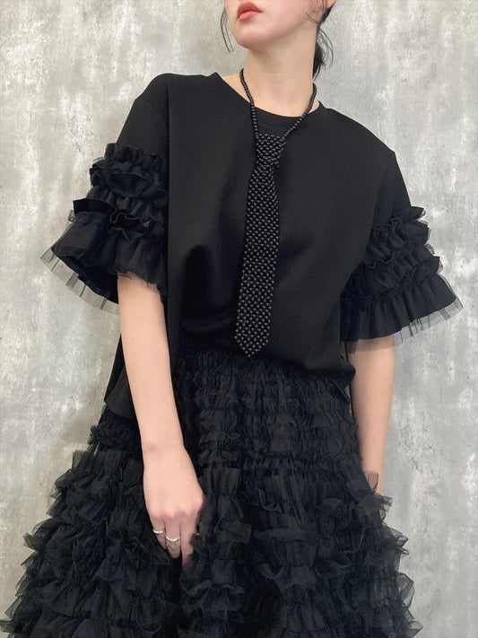 sleeve tulle cut and sew