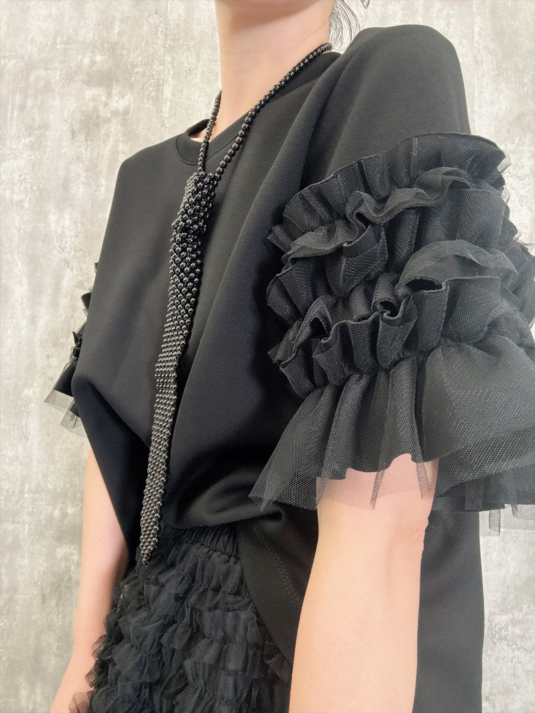 sleeve tulle cut and sew