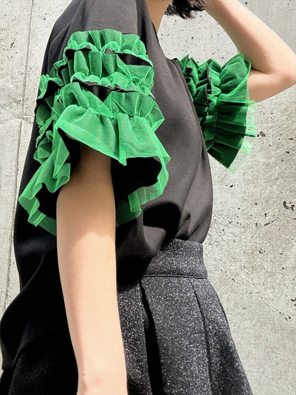 sleeve tulle cut and sew
