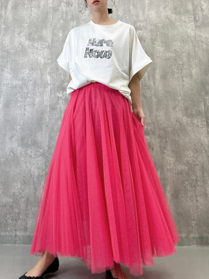 sequins logo T shirt