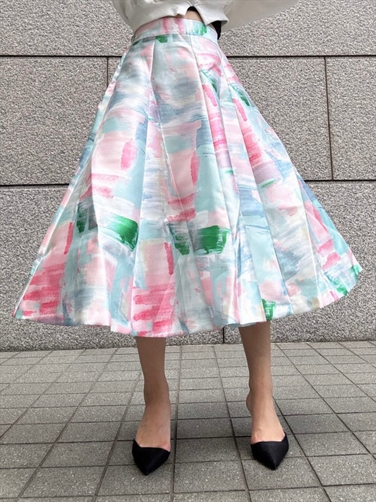 watercolor painting skirt