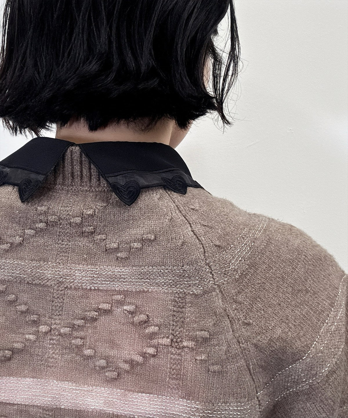 see through heart false collar