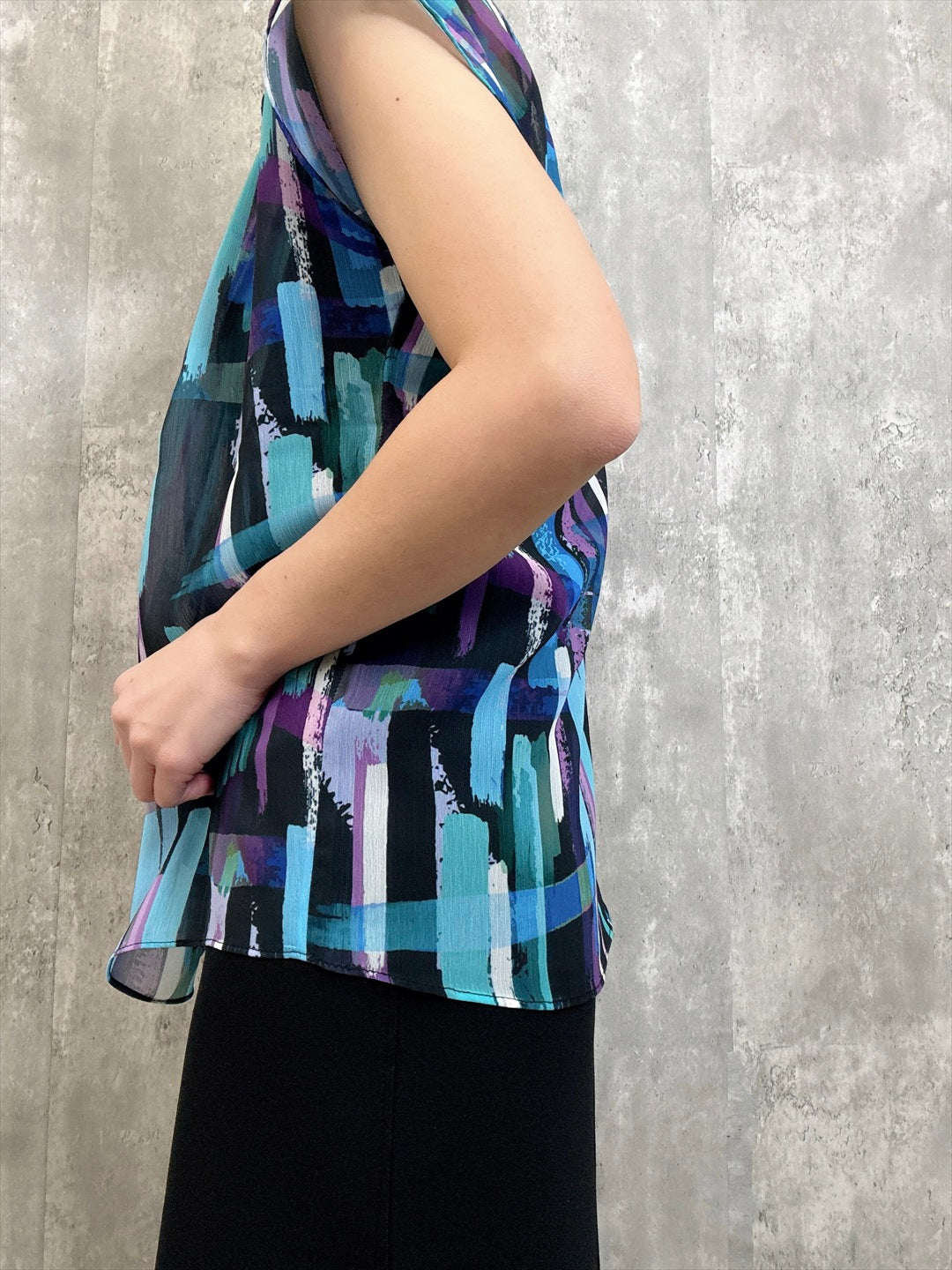 paint patterm blouse
