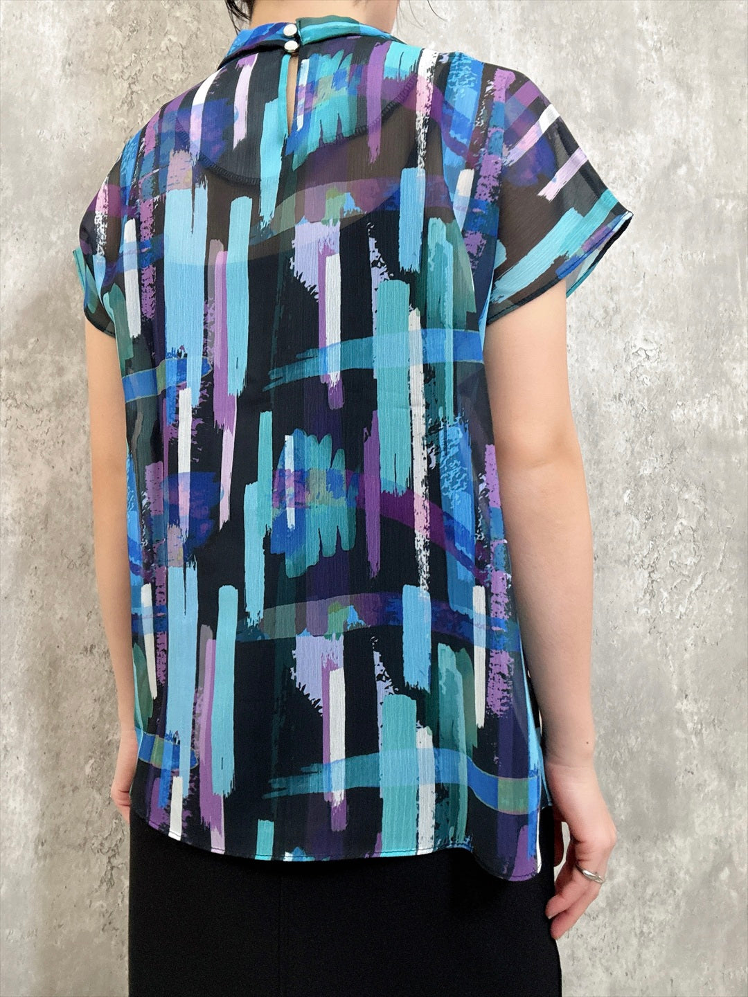 paint patterm blouse