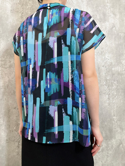 paint patterm blouse