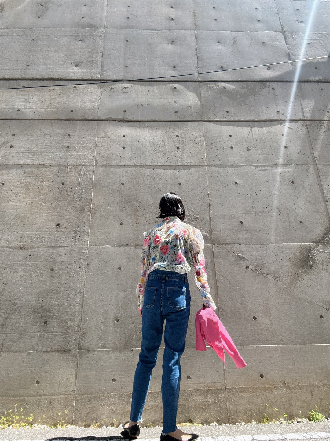 floral print bow tie blouse