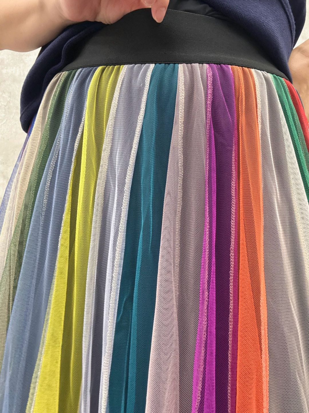 multi color tulle skirt