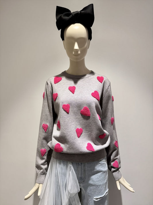 three dimensional heart knit