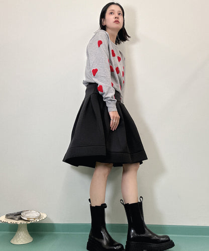 three dimensional heart knit