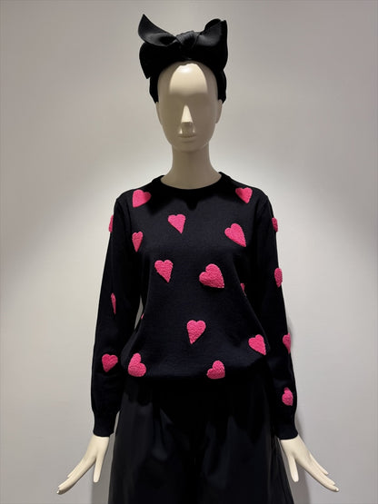 three dimensional heart knit