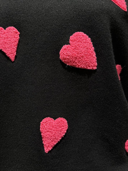 three dimensional heart knit