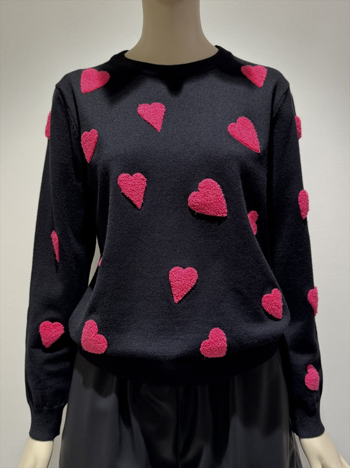 three dimensional heart knit