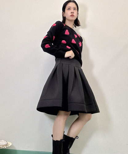 three dimensional heart knit