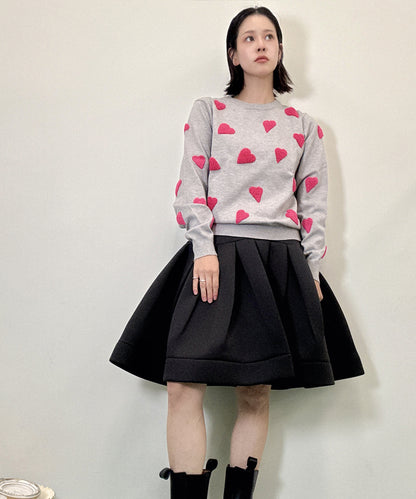 three dimensional heart knit