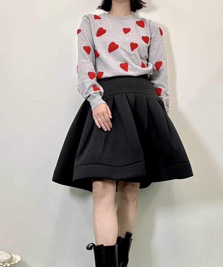 three dimensional heart knit