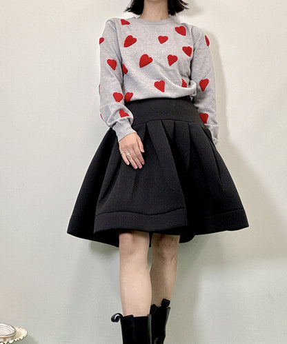 three dimensional heart knit