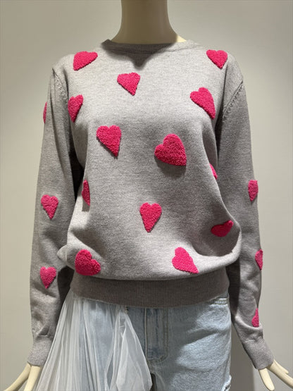 three dimensional heart knit