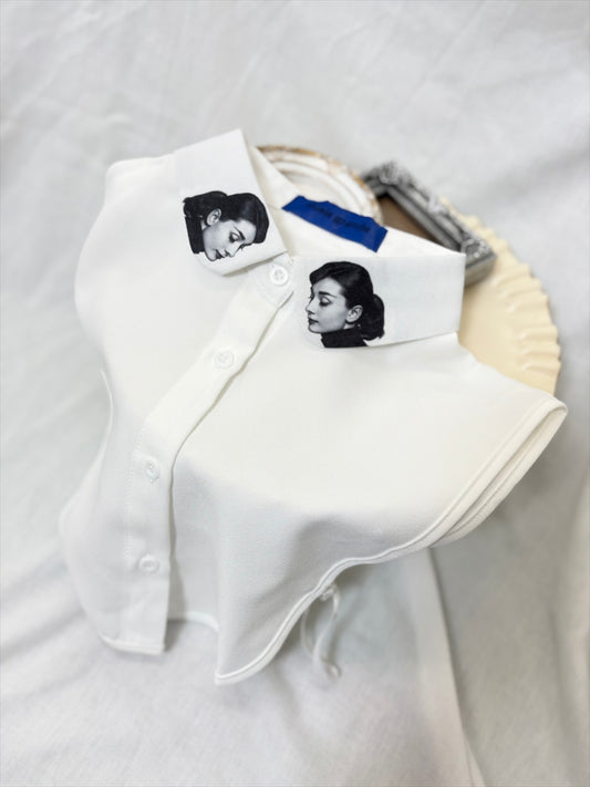 audrey hepburn false collar