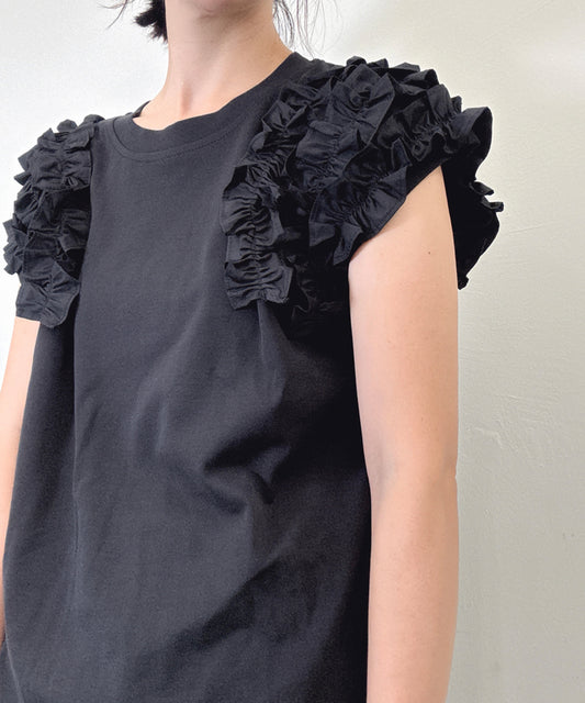 frills sleeve pullover