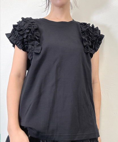 frills sleeve pullover