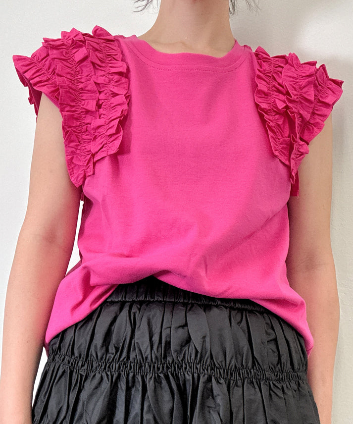 frills sleeve pullover