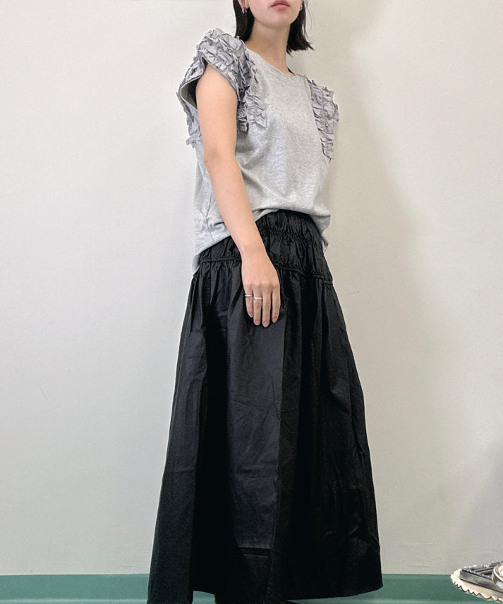 frills sleeve pullover