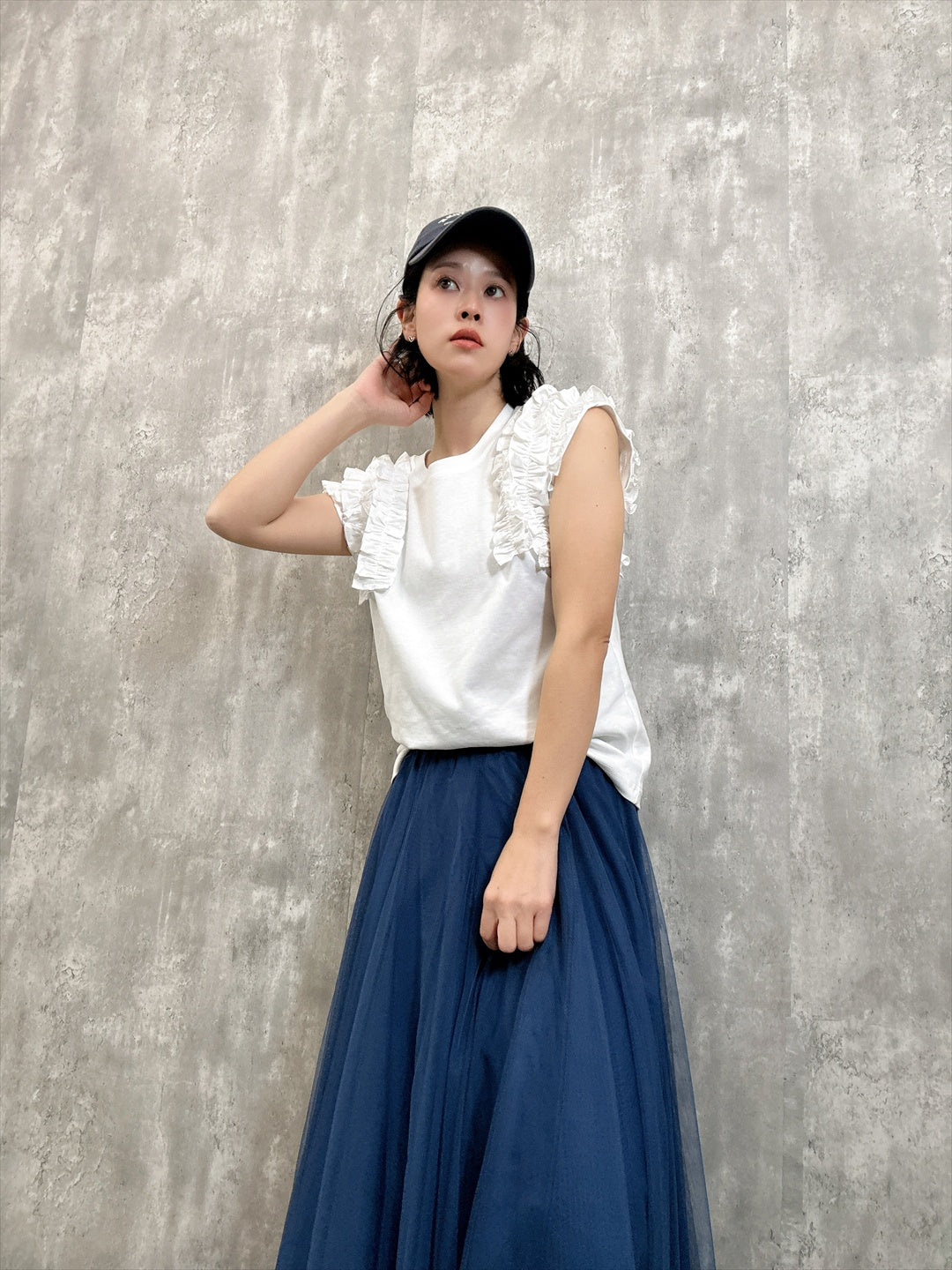 frills sleeve pullover