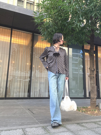 wide denim pants