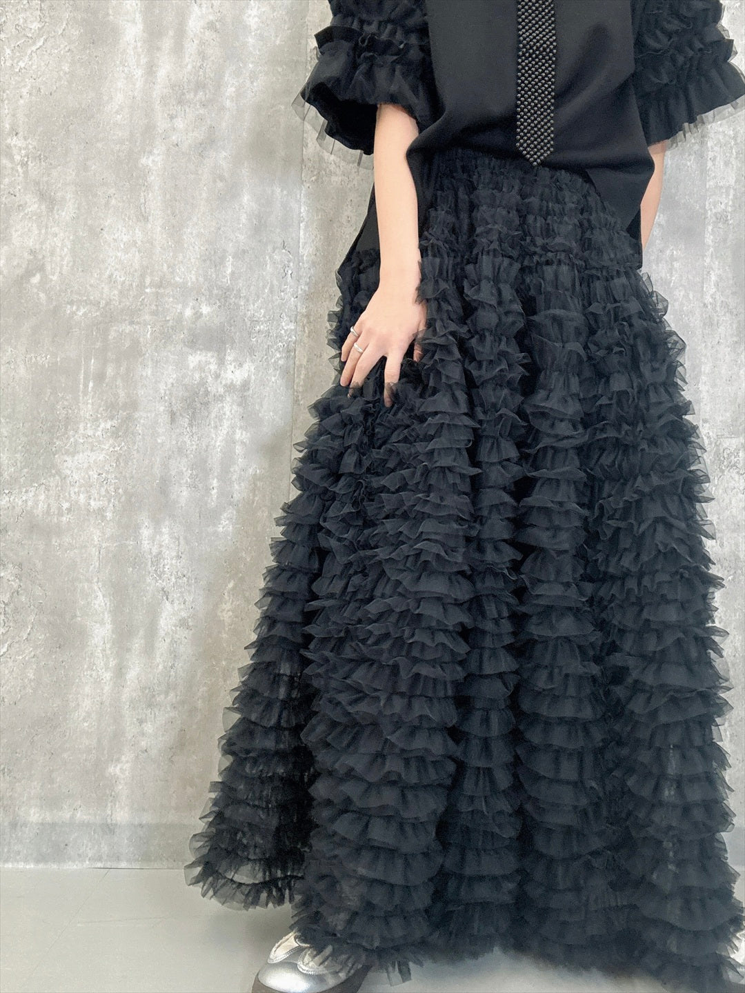tulle voluminous skirt