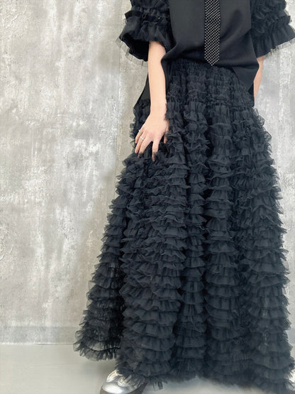 tulle voluminous skirt