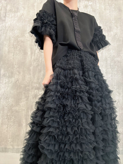 tulle voluminous skirt