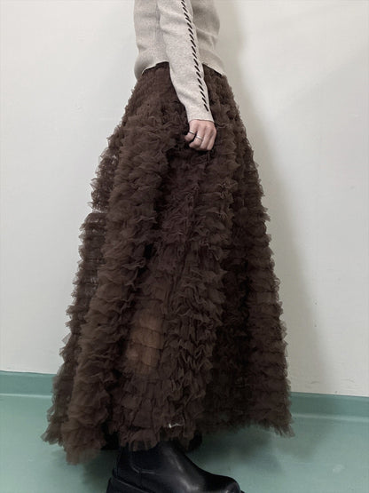 tulle voluminous skirt