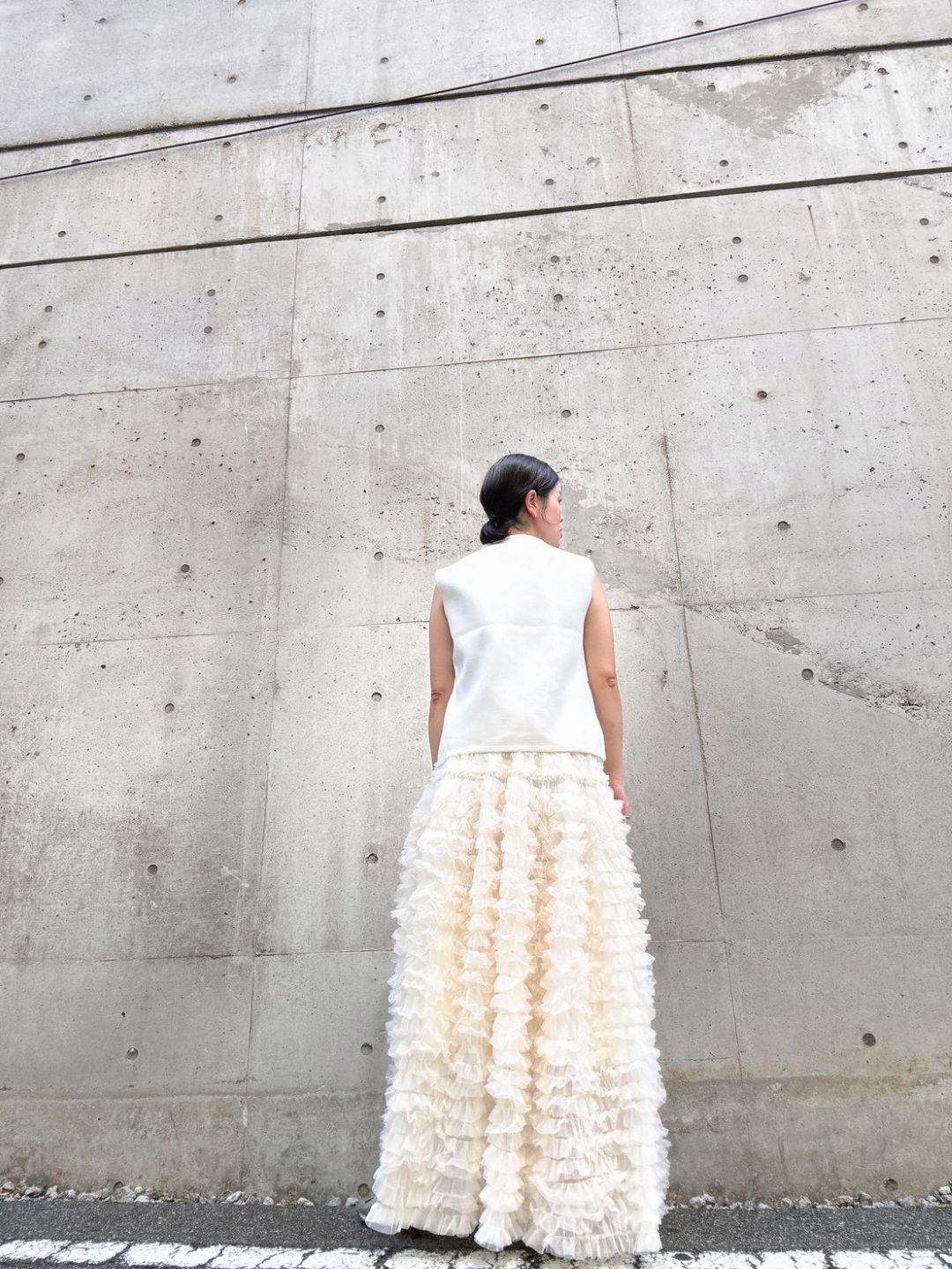 tulle voluminous skirt