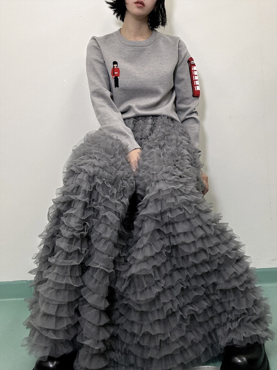 tulle voluminous skirt