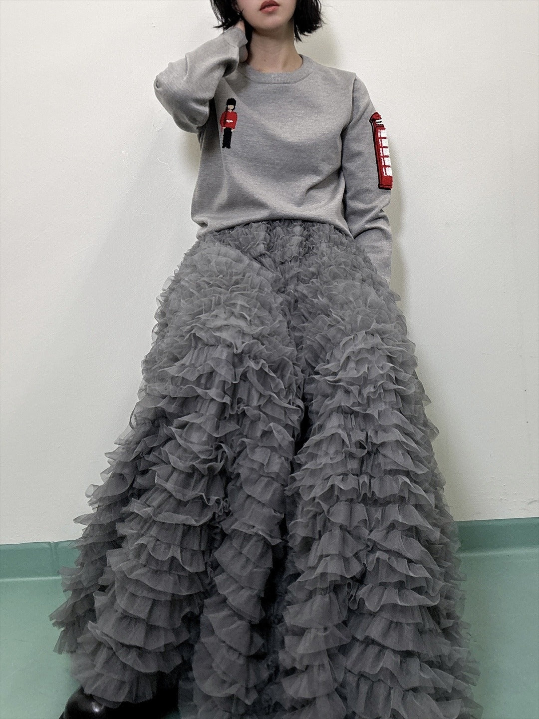 tulle voluminous skirt