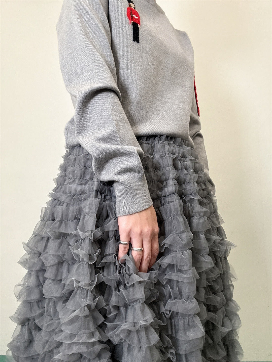 tulle voluminous skirt