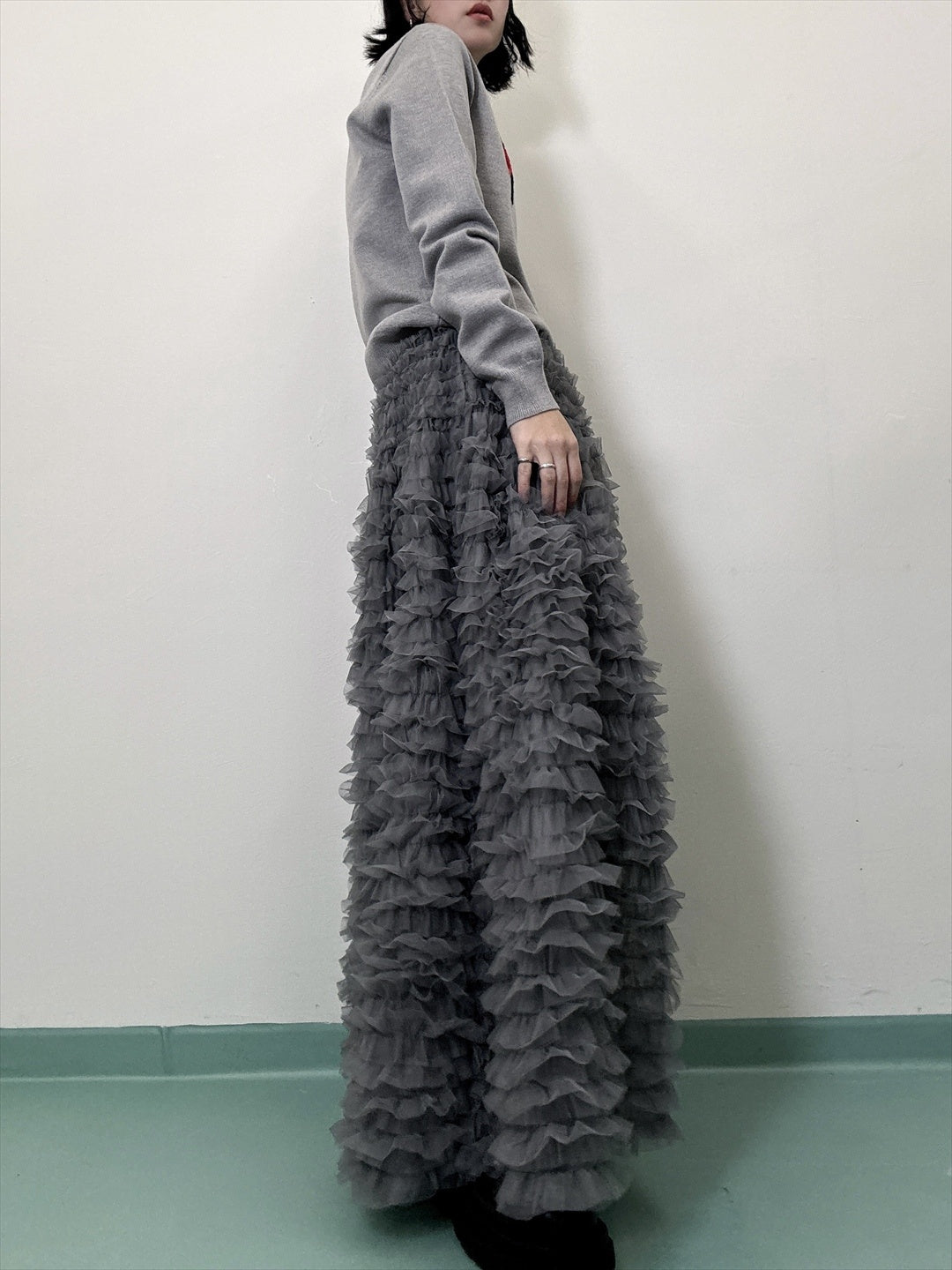 tulle voluminous skirt