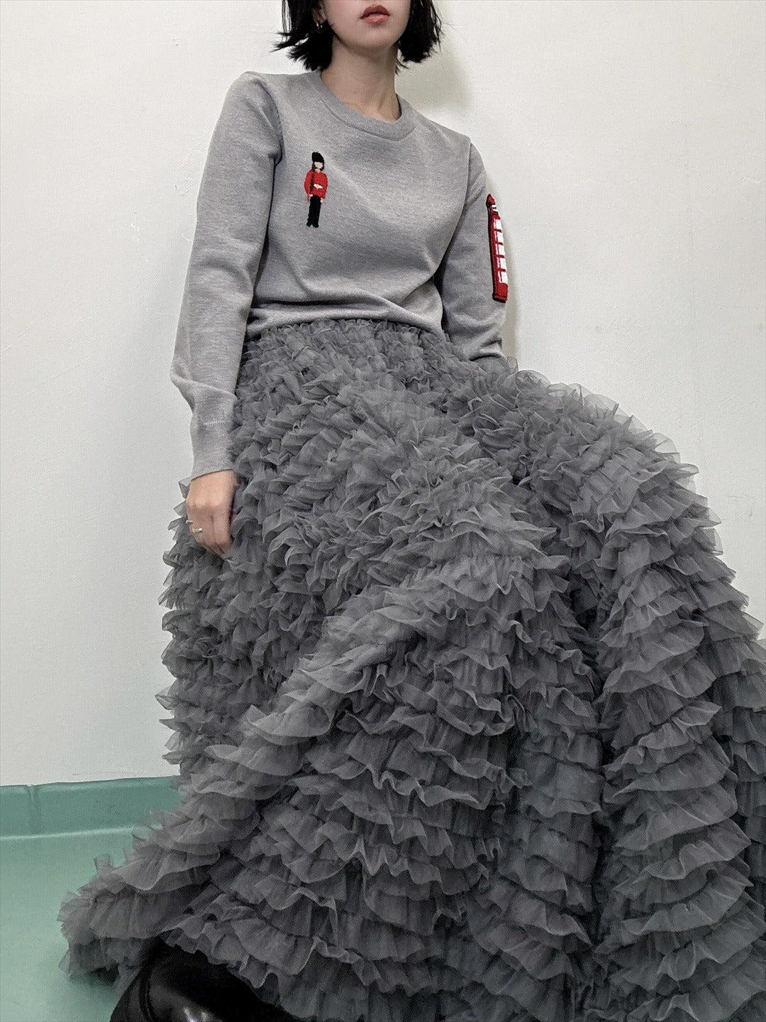 tulle voluminous skirt